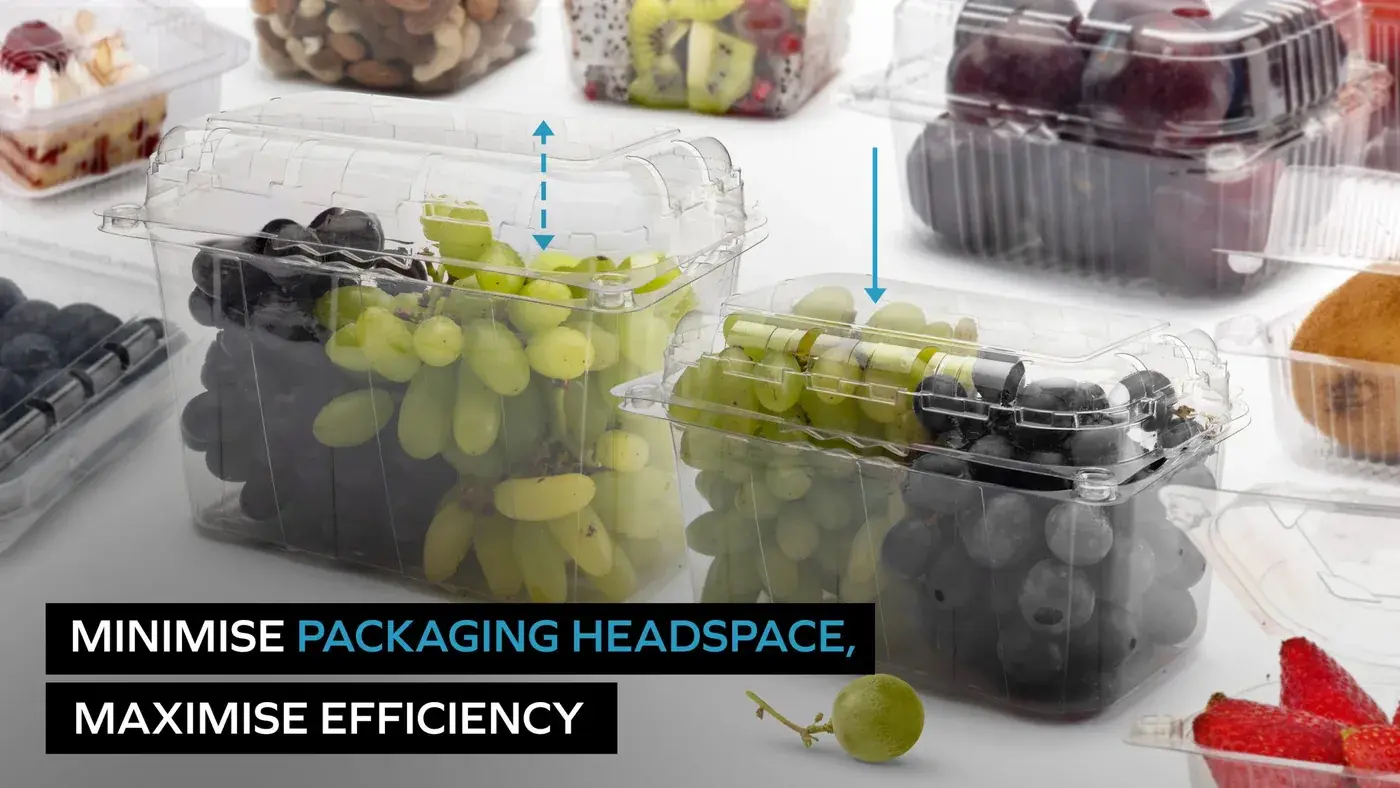 Headspace in rigid packaging