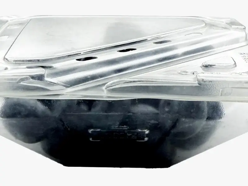 Q-Bic Snack Pack punnet, pyramid sidewall profile.