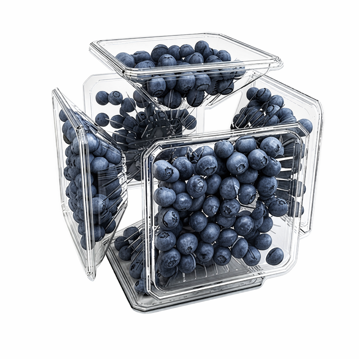 Q-Bic Punnet stackable Geometry